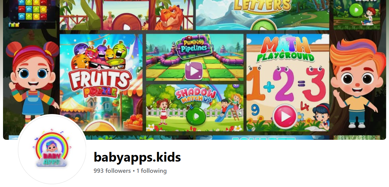 Baby Apps Kids brand showcase